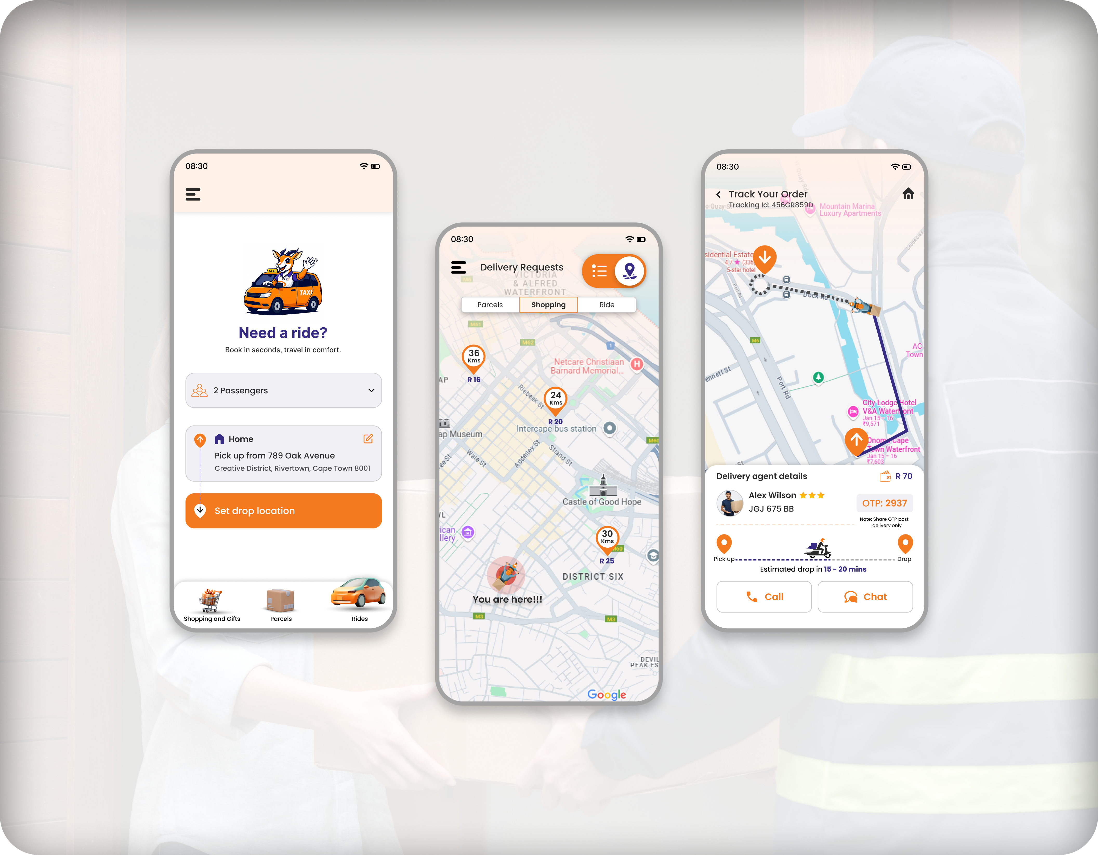 SENDMEPLS Ride and Parcel Booking App