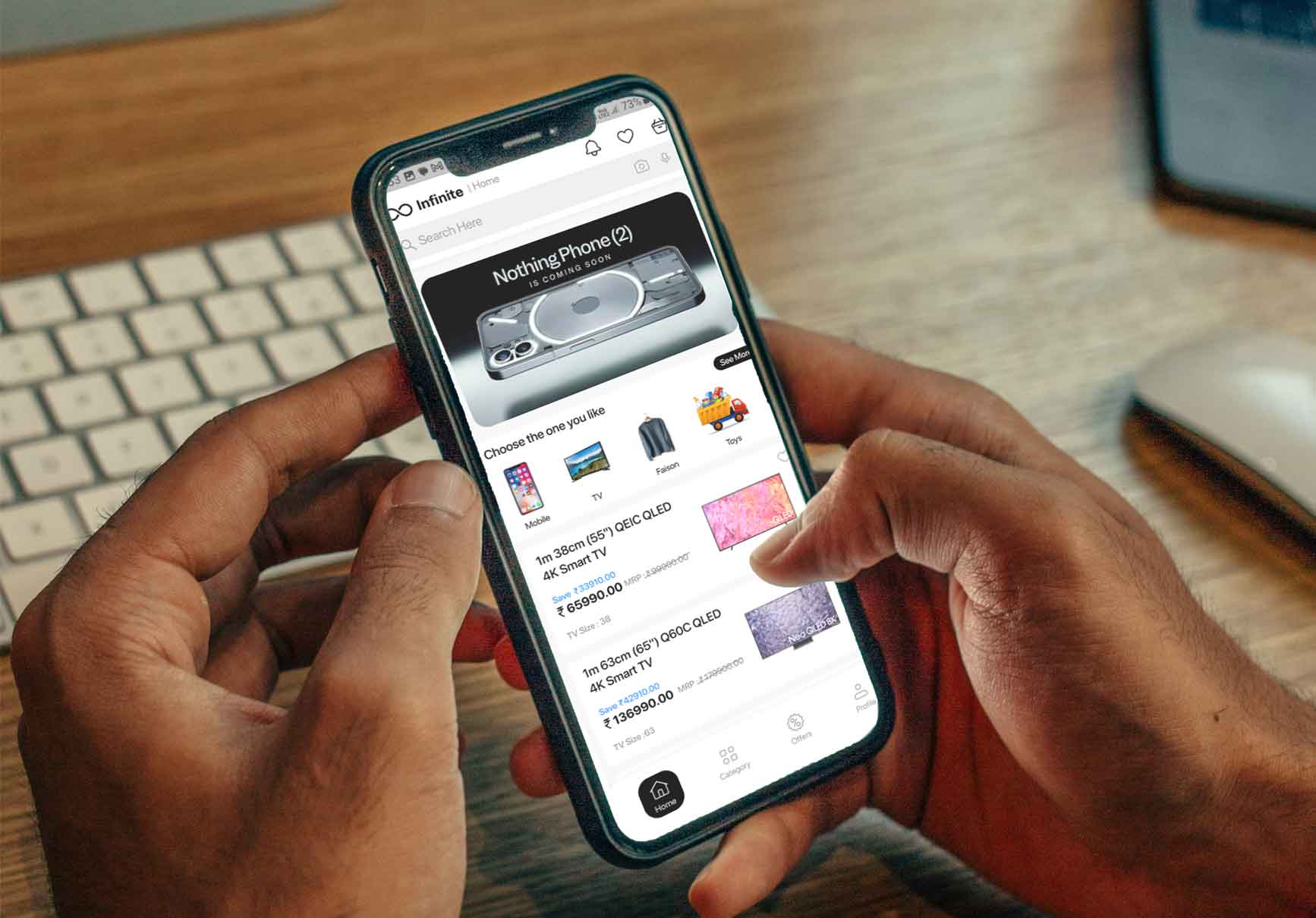 Our Solution Infinite Shopping : Ecommerce App